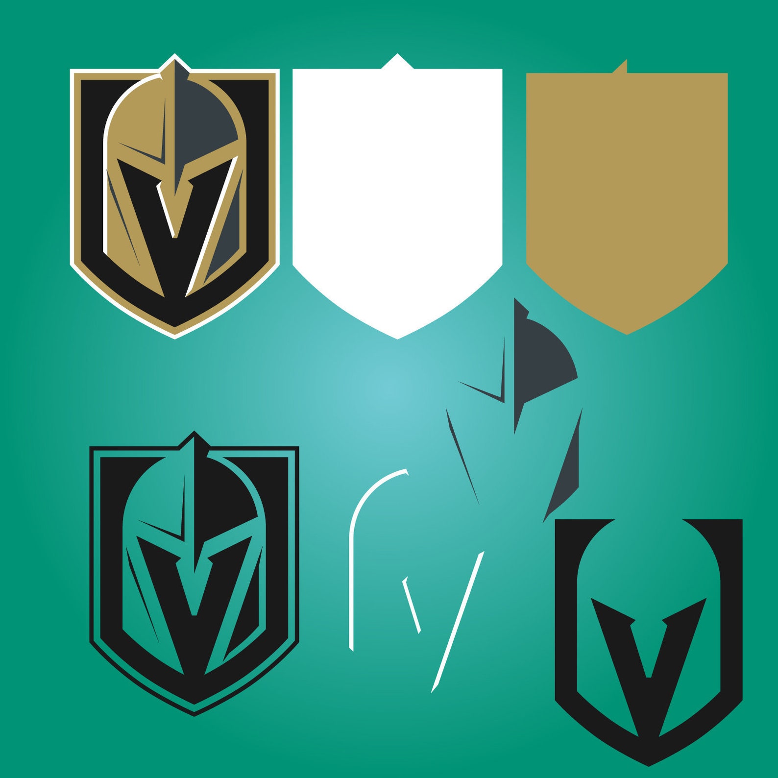 Vegas Golden Knights Logo SVG Layered Cricut Cutting File | Etsy