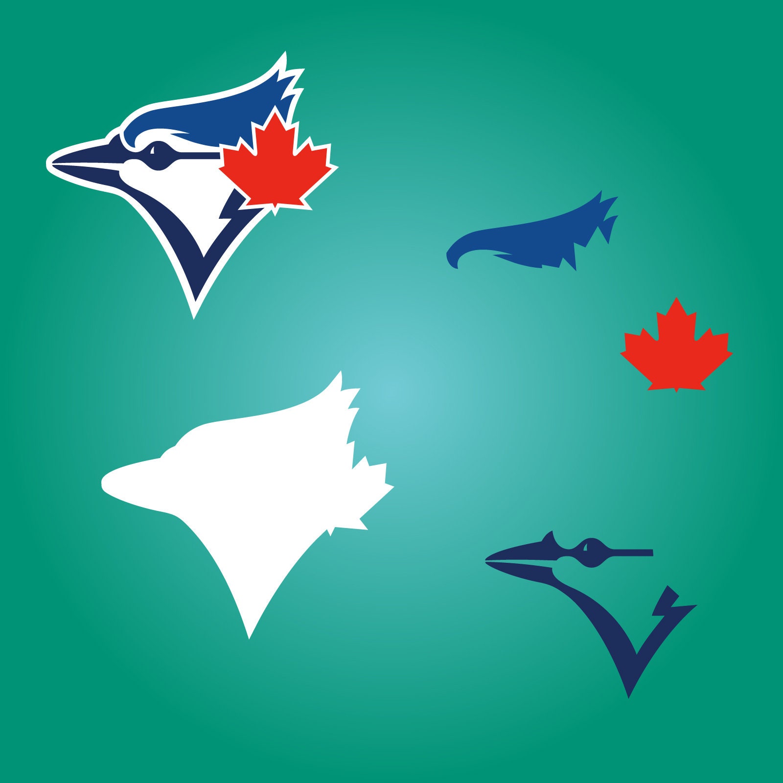 Toronto Blue Jays Logo SVG Layered Cricut Cutting File ai Etsy