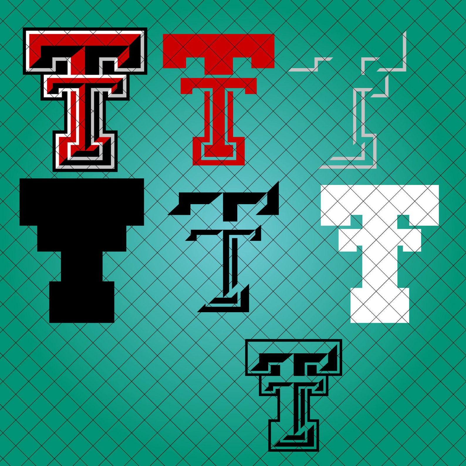 Texas Tech Red Raiders SVG Layered Cricut Cutting File ai | Etsy