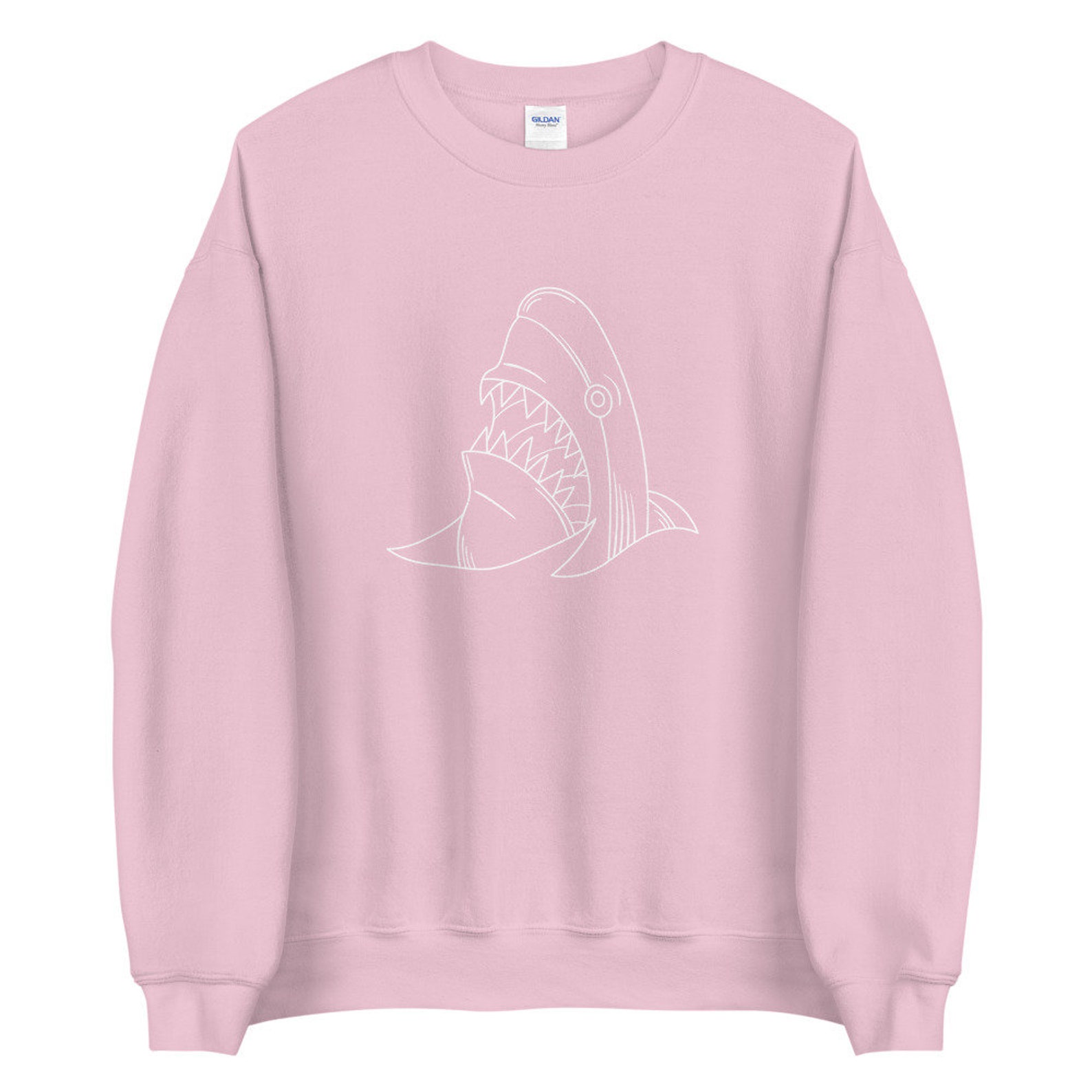 Sudadera de tiburón / Crewneck con tiburón / suéter de océano Etsy