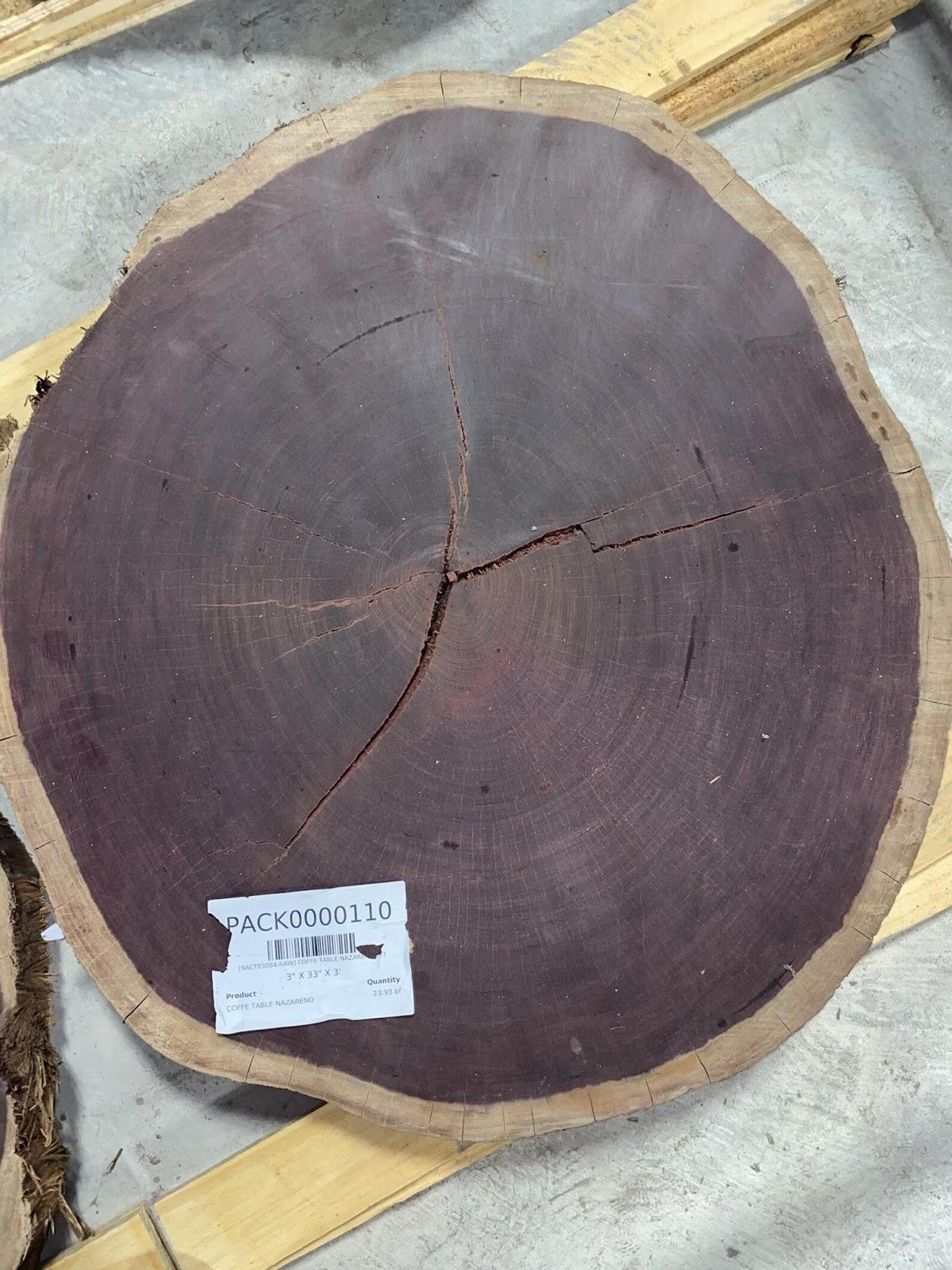 Live edge wood slab purple heart exotic wood Etsy