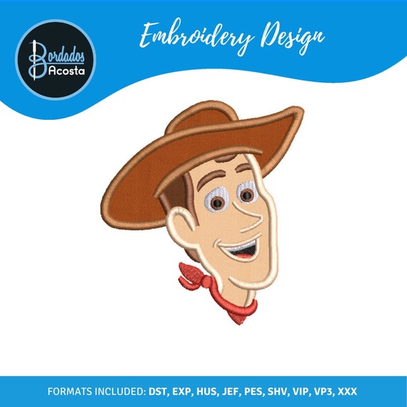 Toy Story Woody APPLIQUE Embroidery Design Etsy