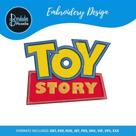 Toy Story Logo APPLIQUE Embroidery Design Etsy UK