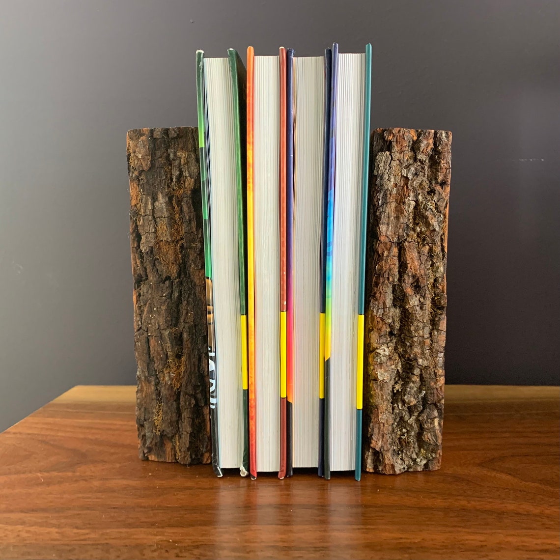 Rustic Bookend Set Coleus Plant Etsy