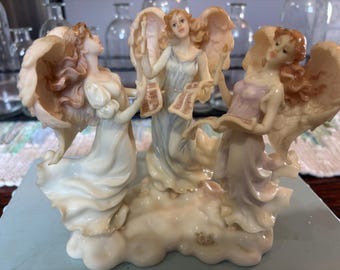 Seraphim Classics Coro di Angeli Cantano Gioiosamente 84455 3 Statuette di Angeli