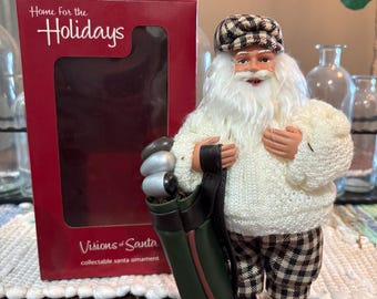 Nuevo hogar para las fiestas Visiones de Santa Ropa de golf NIP Navidad 8”