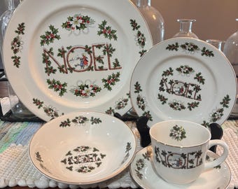 Vajilla navideña New Wood & Sons Noel de 5 piezas.