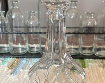 Elegant Gorham King Edward Decanter with Stopper Red Tag Lead Crystal