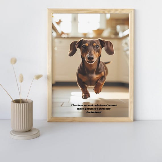 Customisable Dachshund Posters  A0 A1 A2 A3 A4 Dog lover