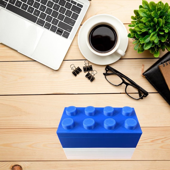 3D Printed LEGO-Inspired Storage Box: Fun Desk Organizer