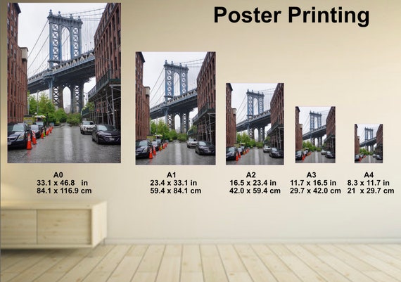 Poster Printing A0 A1 A2 A3 A4 | Print your own Artwork | Custom Printing Service |  Gloss or Matte Paper