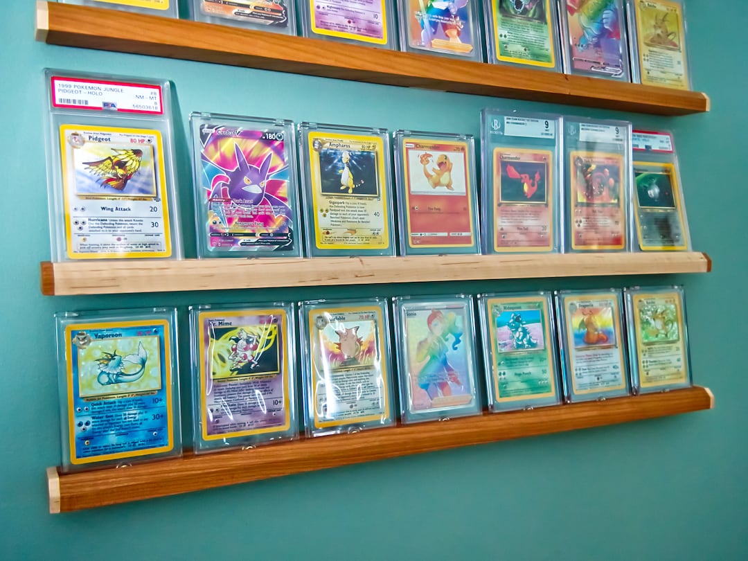 24 Inch Graded Sports and Trading Card Wall Display/holder Shelf