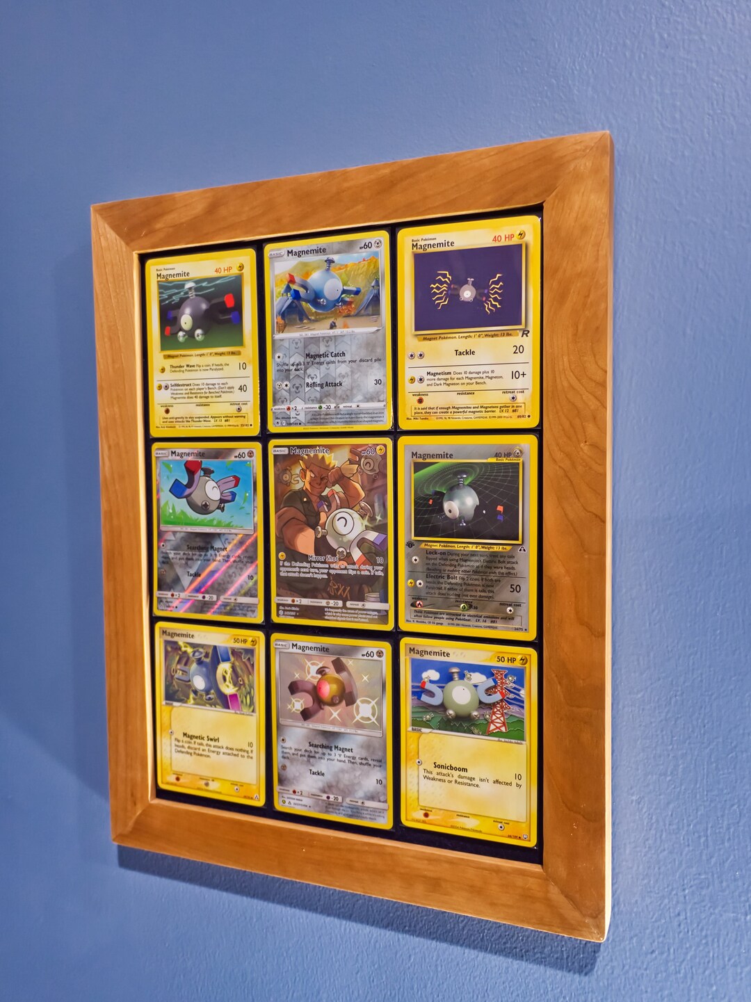 9 Card Framed Cling Board for Pokemon and Other Trading Cards Etsy