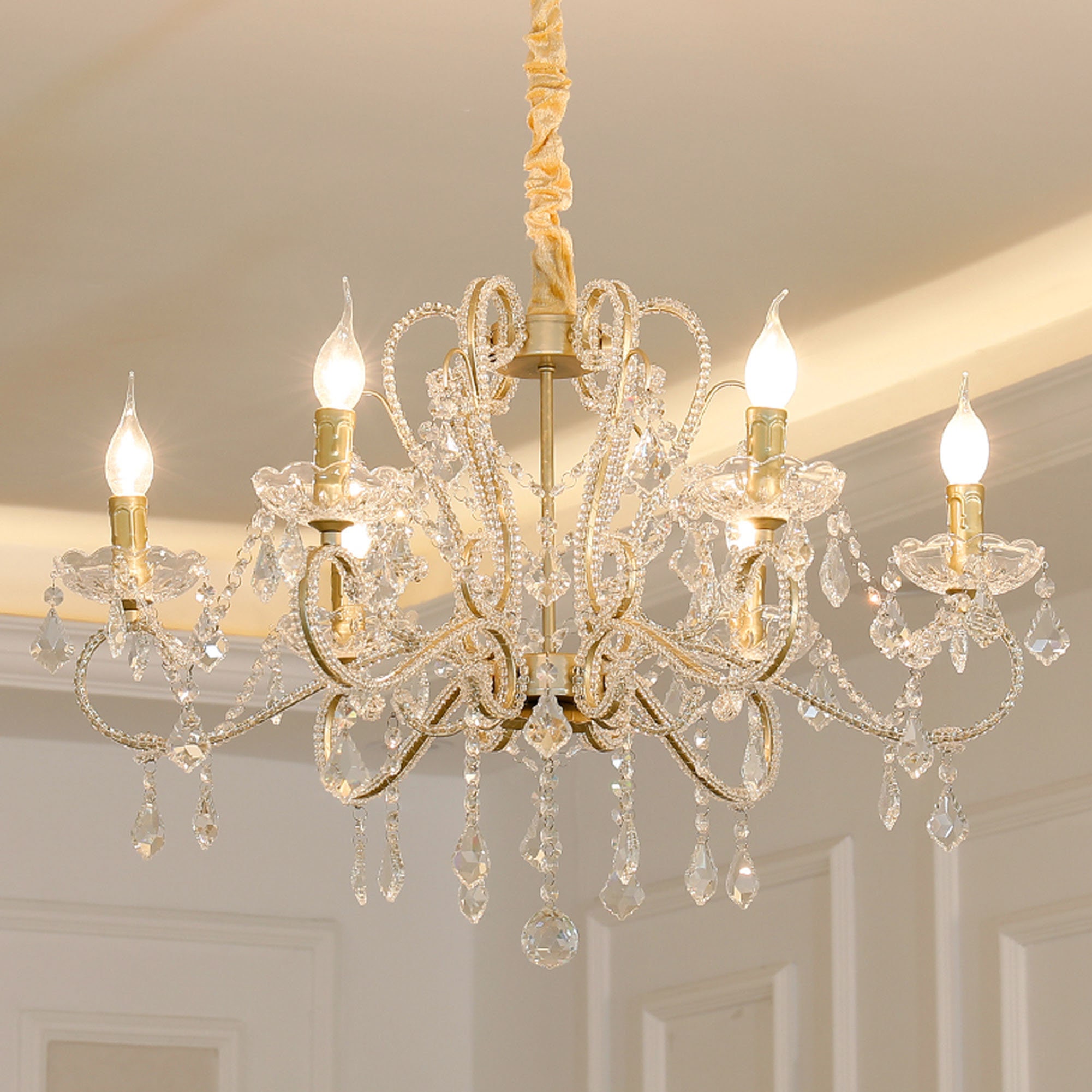 Moderner Kronleuchter LED Luxus Deckenleuchte für Wohnzimmer | Etsy