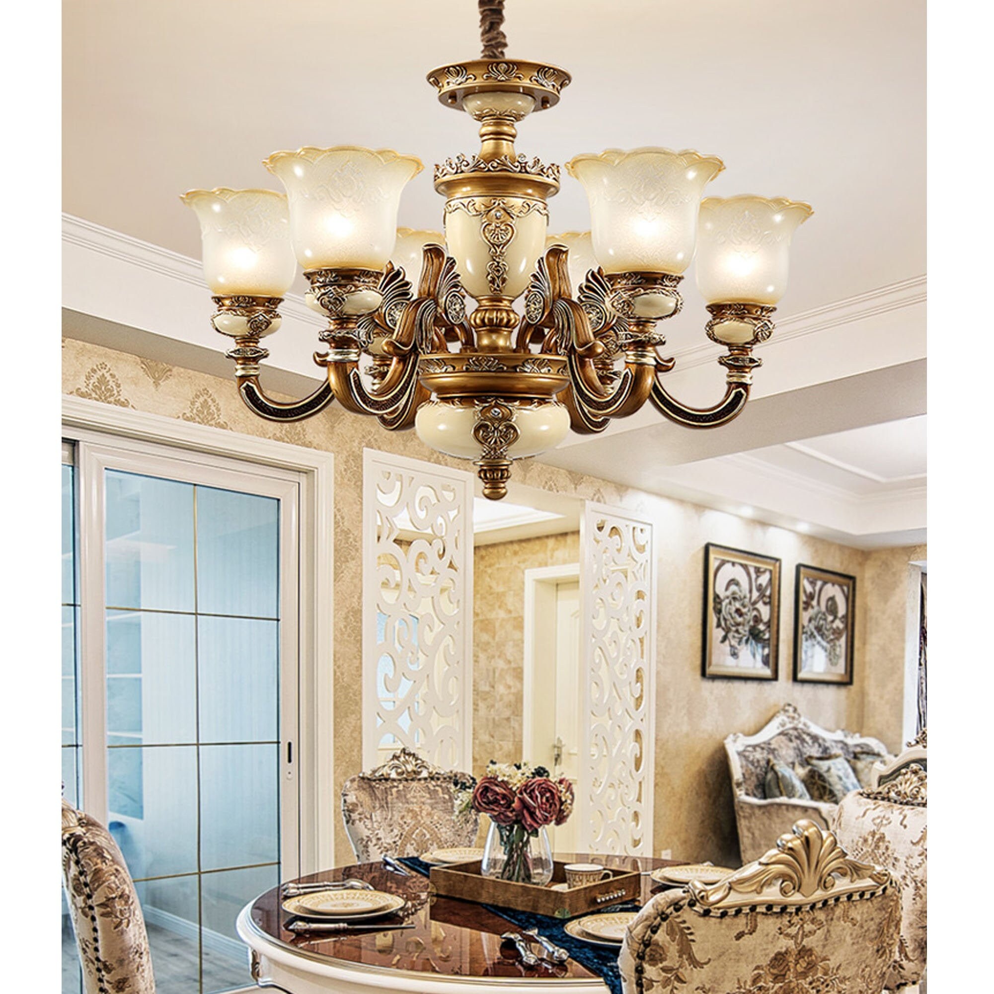 Moderner Kronleuchter LED Luxus Deckenleuchte für Wohnzimmer | Etsy