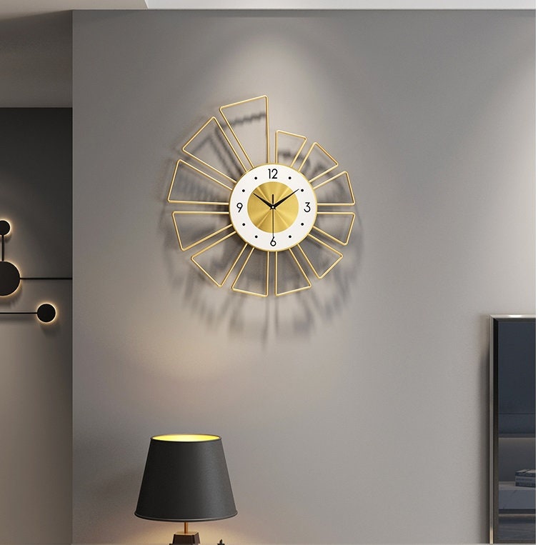 Luxury Fashion Creative Wall Clock Living Room Background Etsy