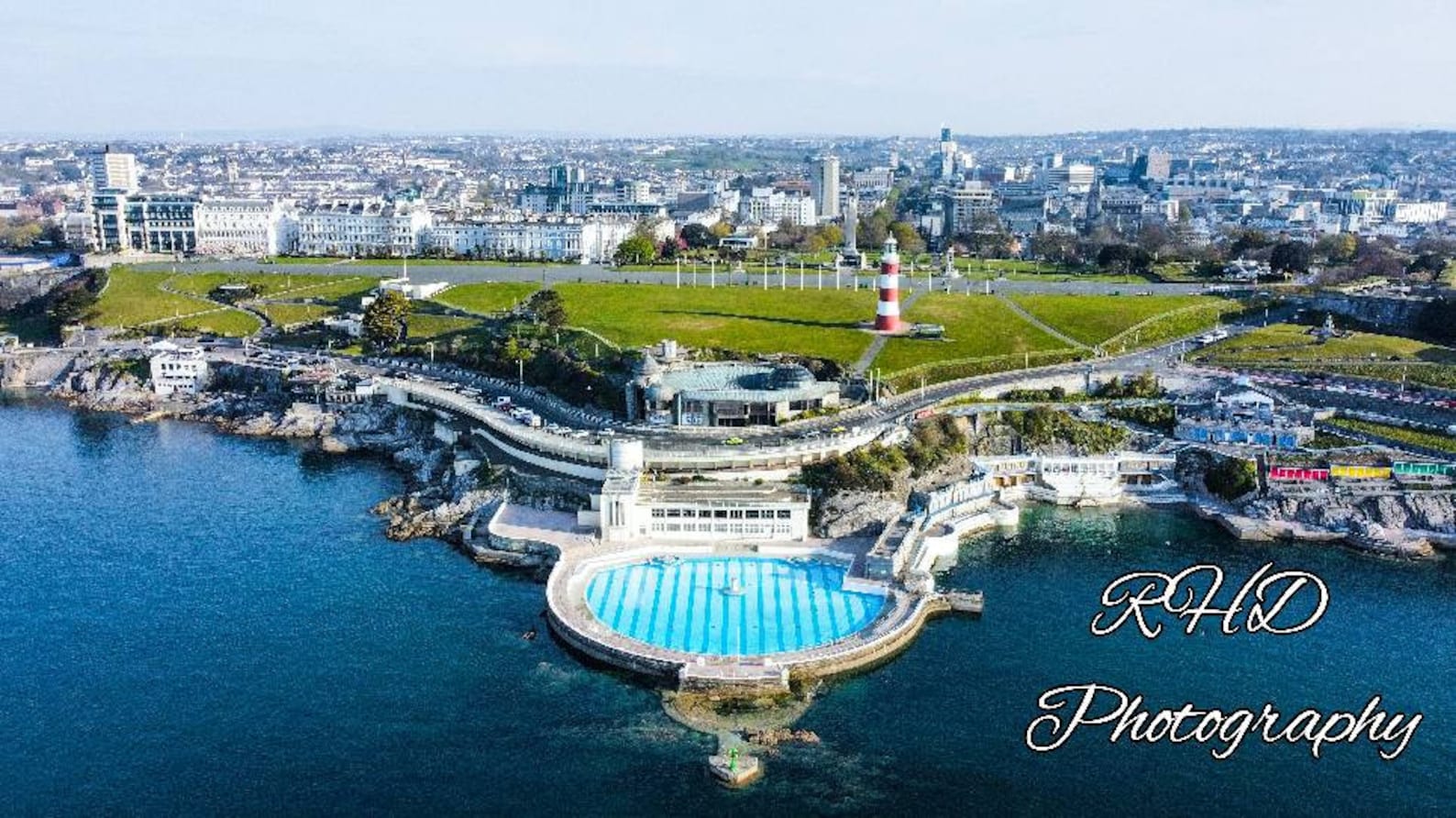 Plymouth Hoe Aerial Drone Photography Print limited to 30 Etsy UK