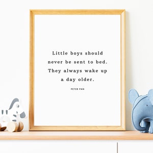Peter Pan Nursery Quote, Peter Pan Quote, Peter Pan Wall Art Print, Nursery Wall Art Print, Digital Art Print