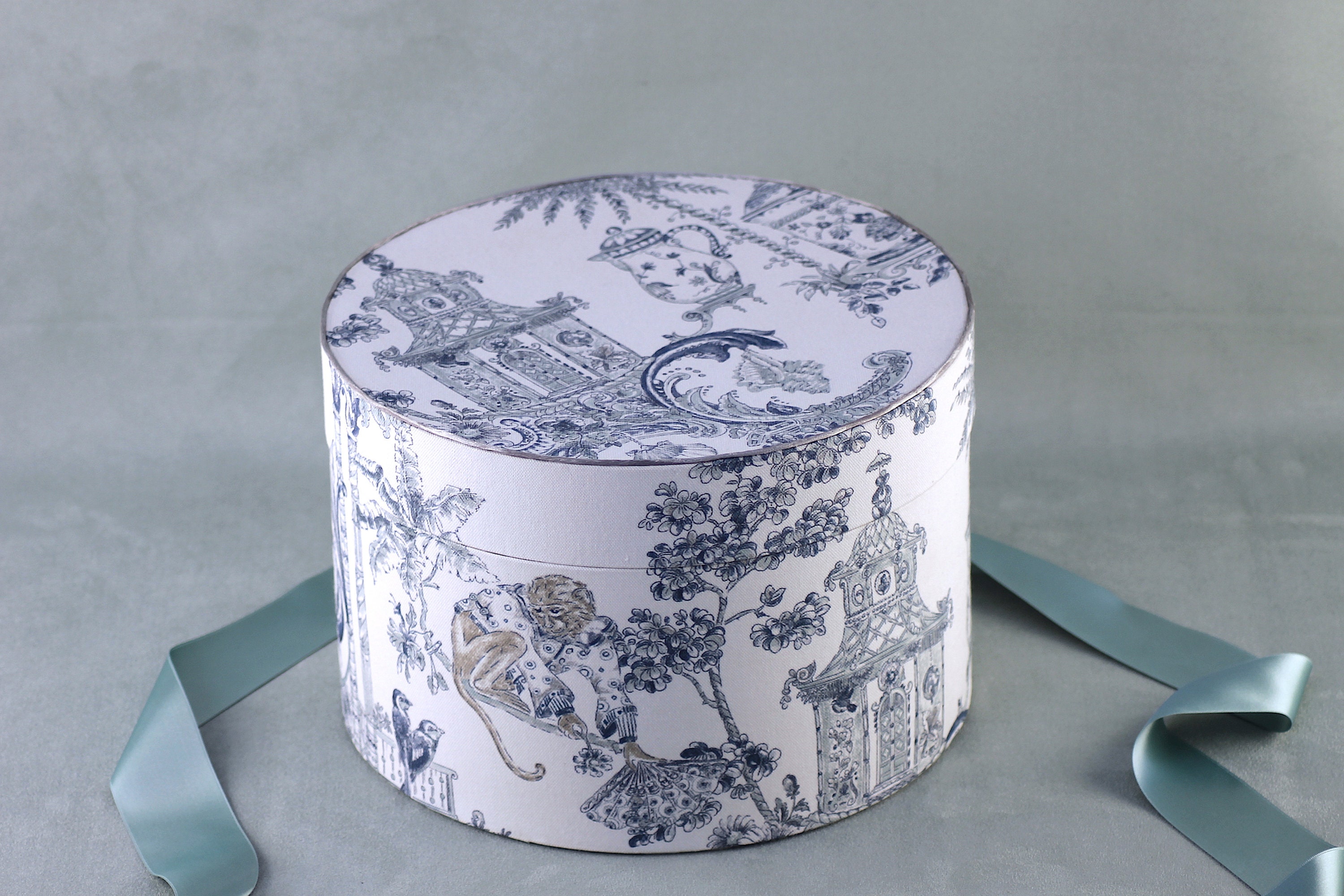 Boite de Rangement/Déco en Carton et Tissu Fait Main