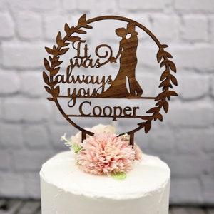 Personalized Wedding Cake Topper Last Name Mr. & Mrs. wooden cake topper