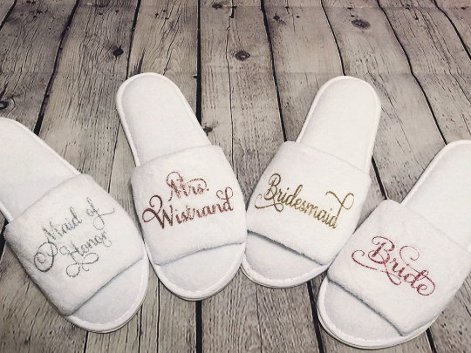 Wedding slippers for bride gift Wedding slippers for Etsy