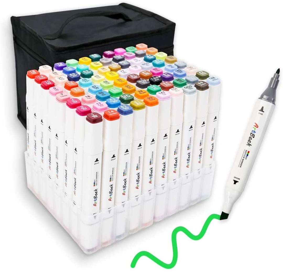 Artify Markers 40 Colors Set - Artist Alcohol Art Dual Tip Markers