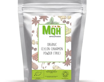 Organic Ceylon Cinnamon Powder (True Cinnamon) Premium Quality! Soil Association Certified
