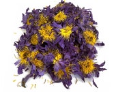 Whole Blue Lotus Dried Flowers Nymphaea Caerulea Herbal Tea, Lucid Dreams, Stress, Anxiety Relief Etc