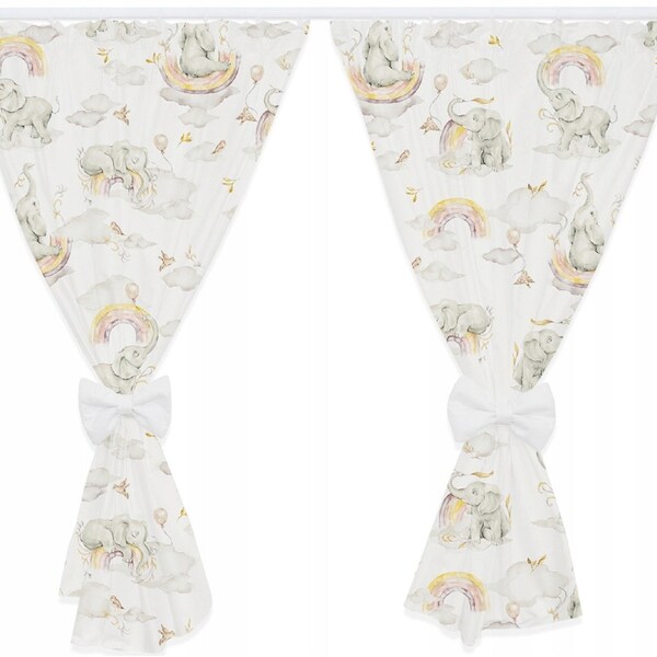 Elephant Curtains Etsy
