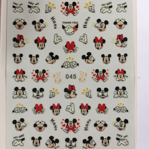 Mouse 8 Nail Stickers 045 - Etsy