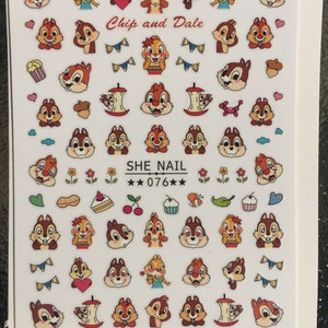 Chipmunk #2  Nail Stickers