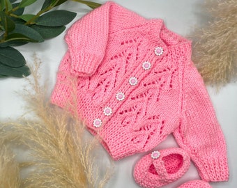 Hand Knitted Baby Shower Gift