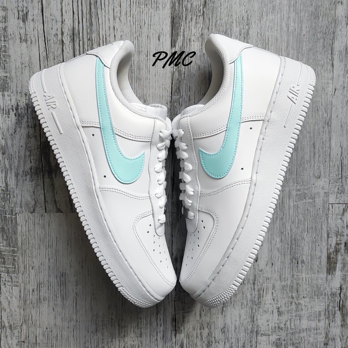 nike af1 blue swoosh