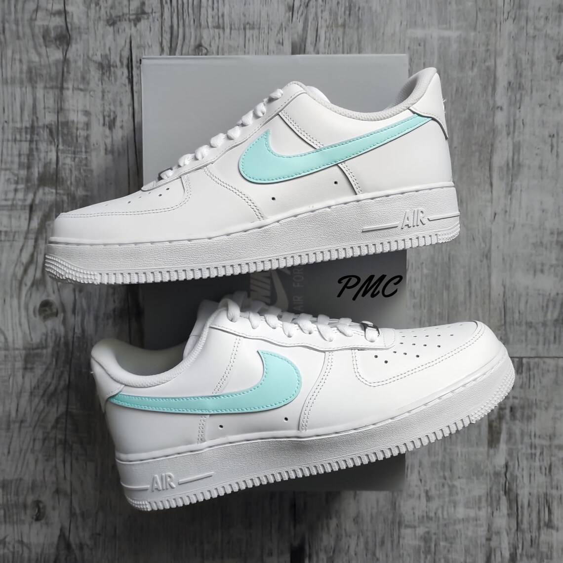 nike air force 1 blue swoosh