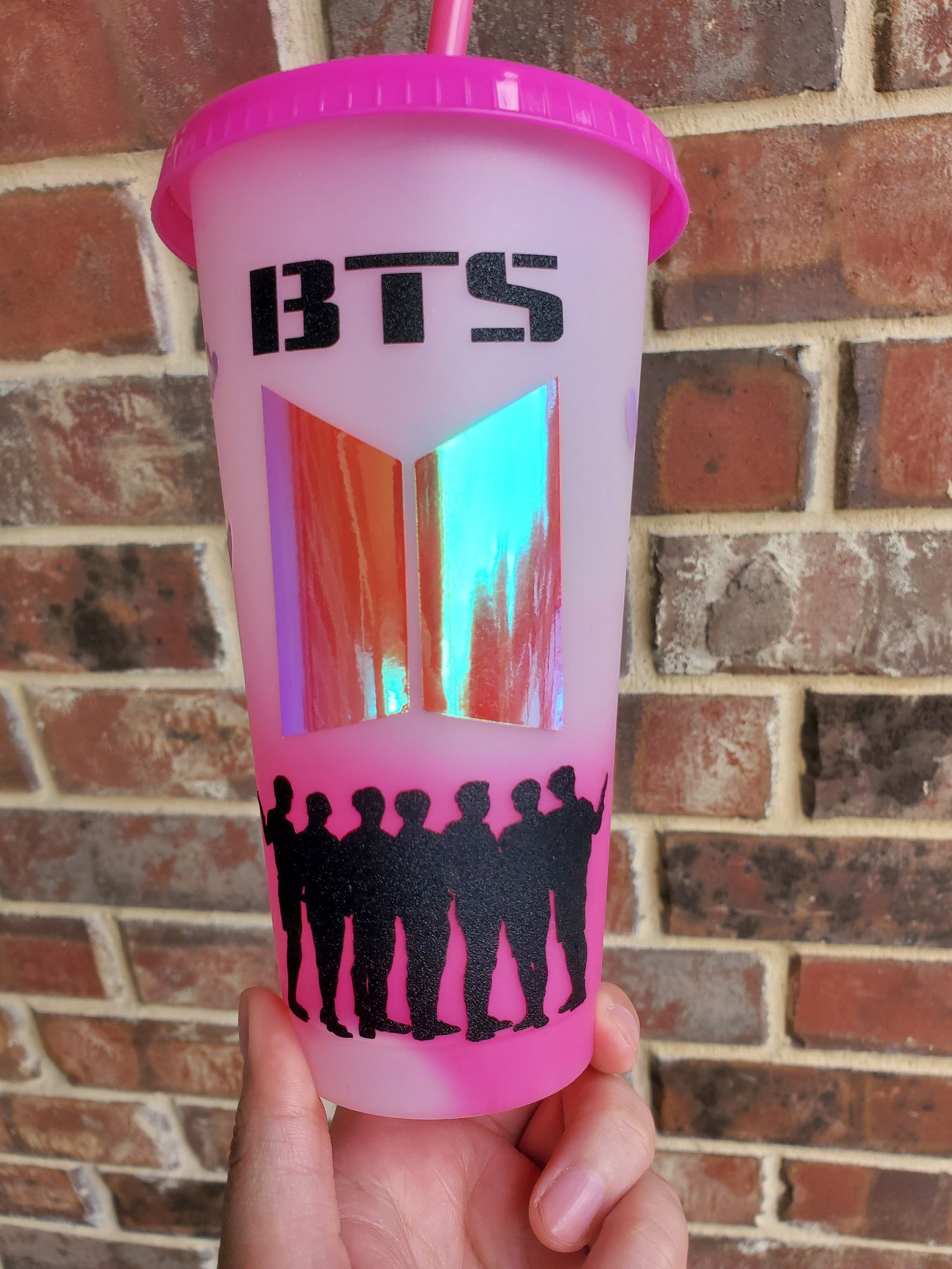 Color Changing Cup Custom BTS Cup Etsy