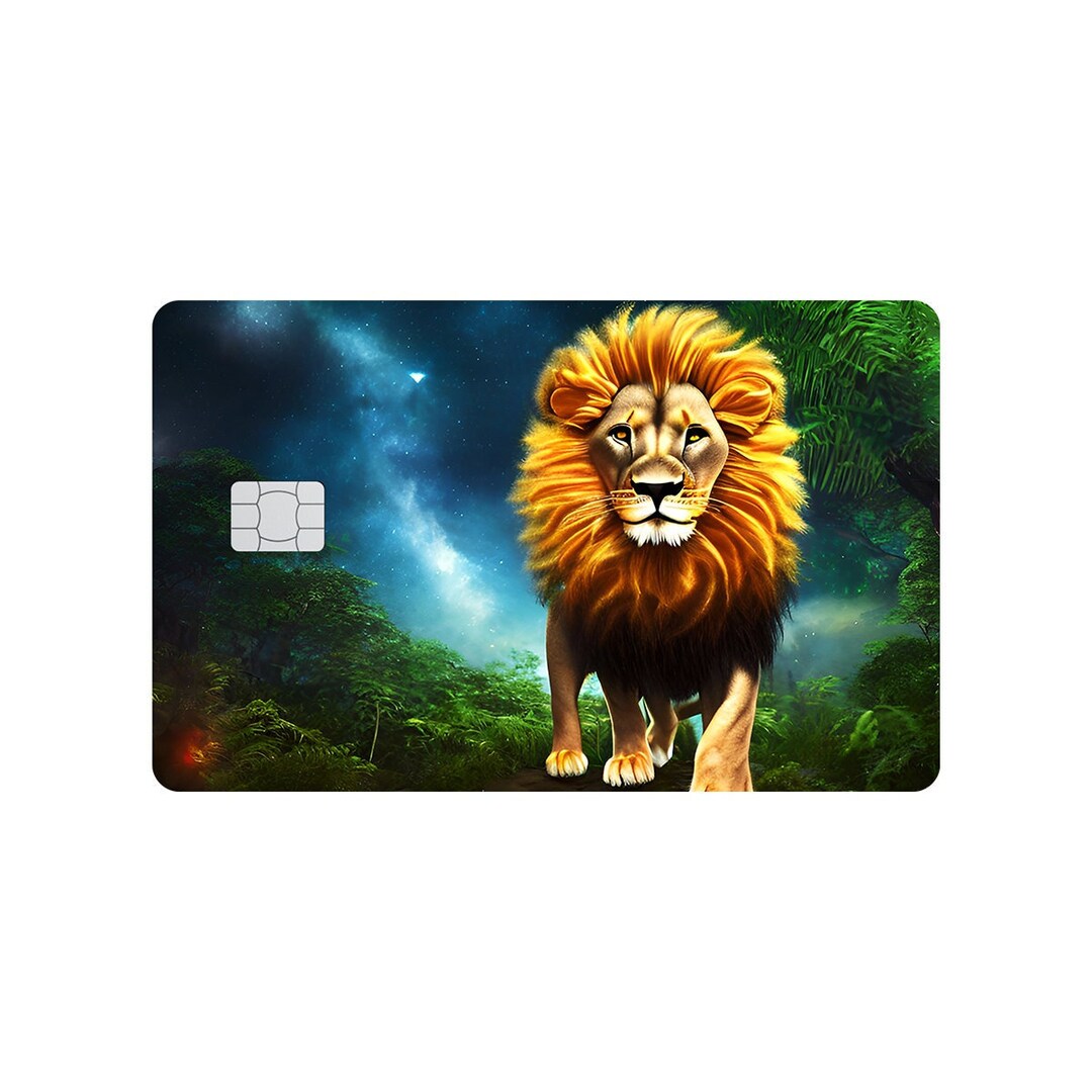 Lion Credit Card Skin Lion King Credit Card Cover Bank Card Etsy