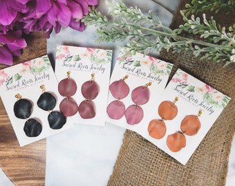 Petal Dangle | Floral | Clay Earring