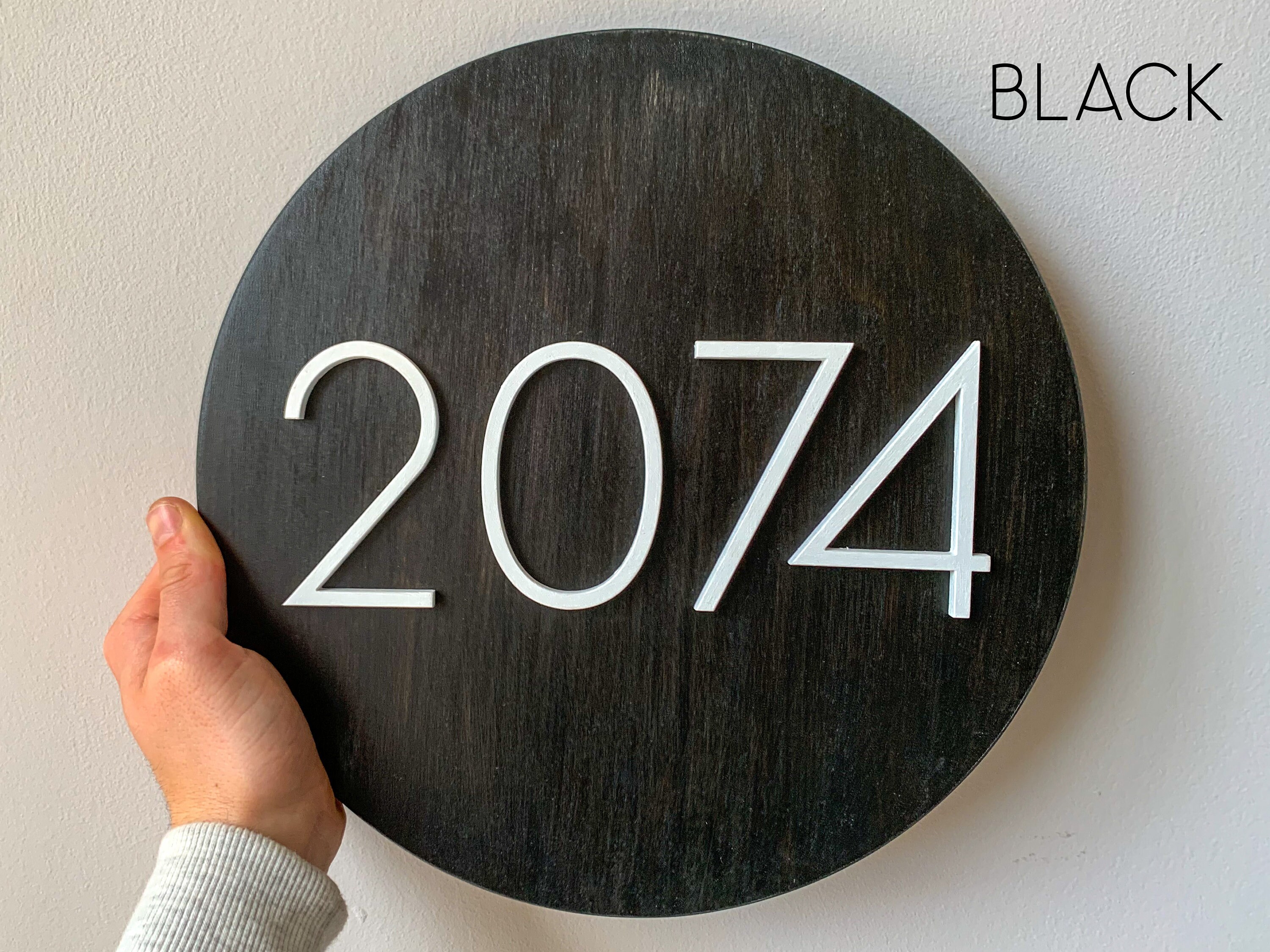 Modern House Number Sign UK Contemporary House Plaque Quirky Etsy