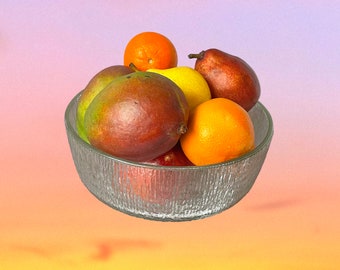 Mid Century Ice Textured Bowl