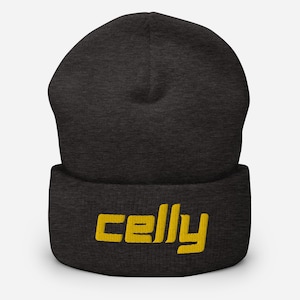 CELLY Hockey-Manschettenmütze | Gestickter Hockeyspieler Hockey Mom Hockey Dad