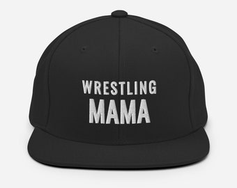 Cappello snapback mamma wrestling/lottatore ricamato