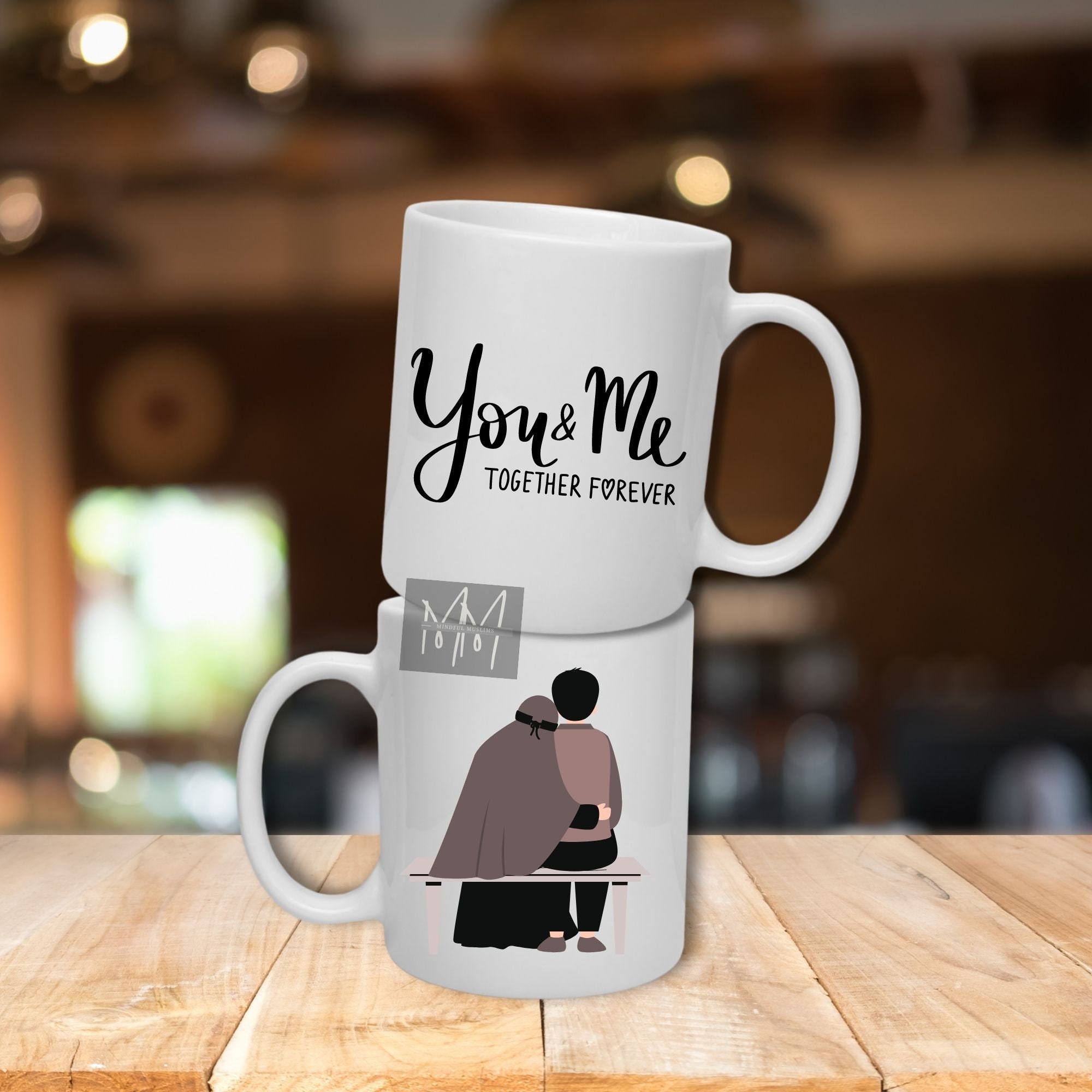ROMANTIC MUSLIM COUPLE Mug | You \u0026 Me Together Forever Quote | 11oz White  Glossy Ceramic Mug | Unique Islamic Marriage/anniversary Gift - Etsy, image size:2000x2000