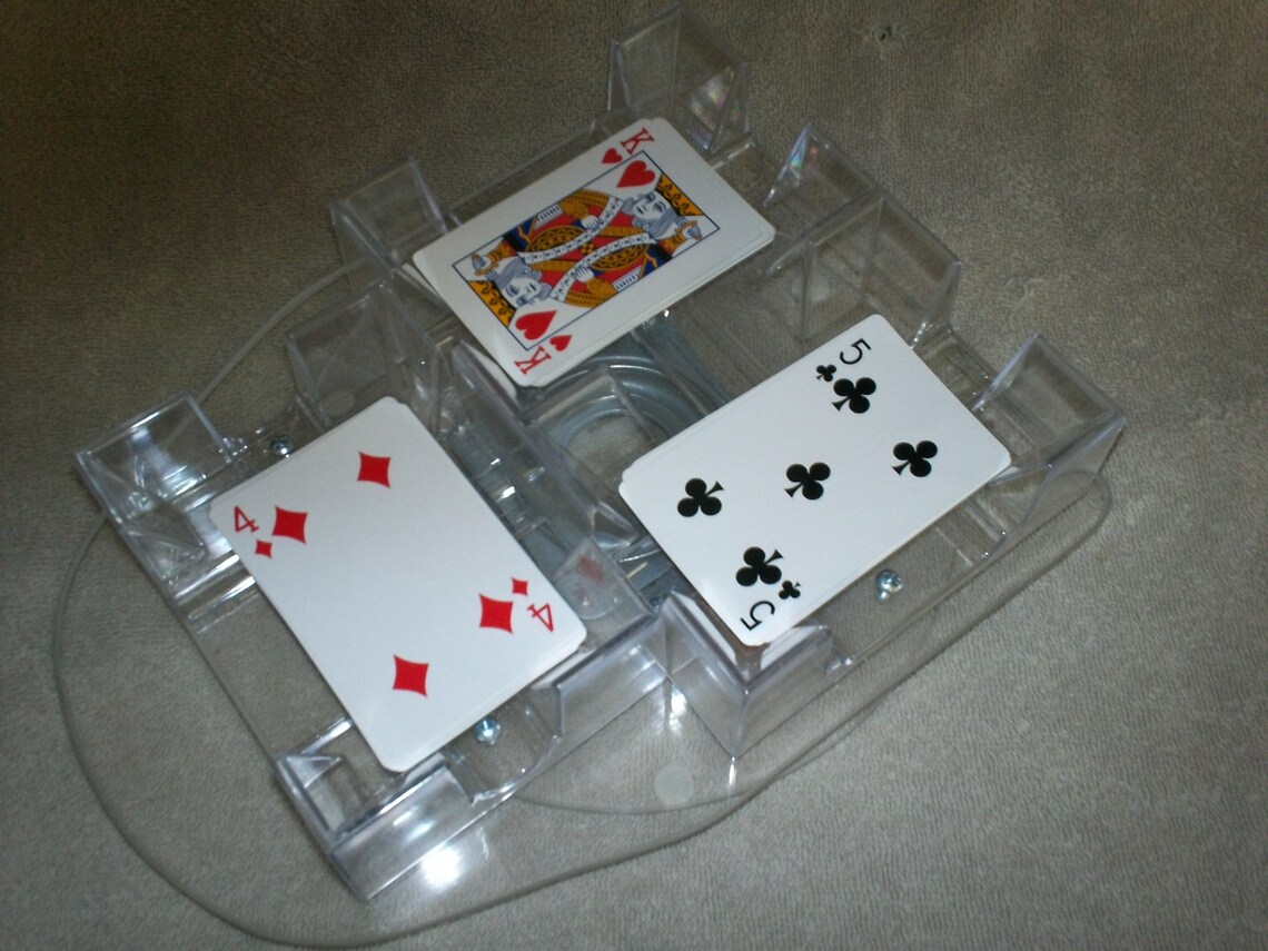 Revolving Playing Card Holder 3deck Etsy