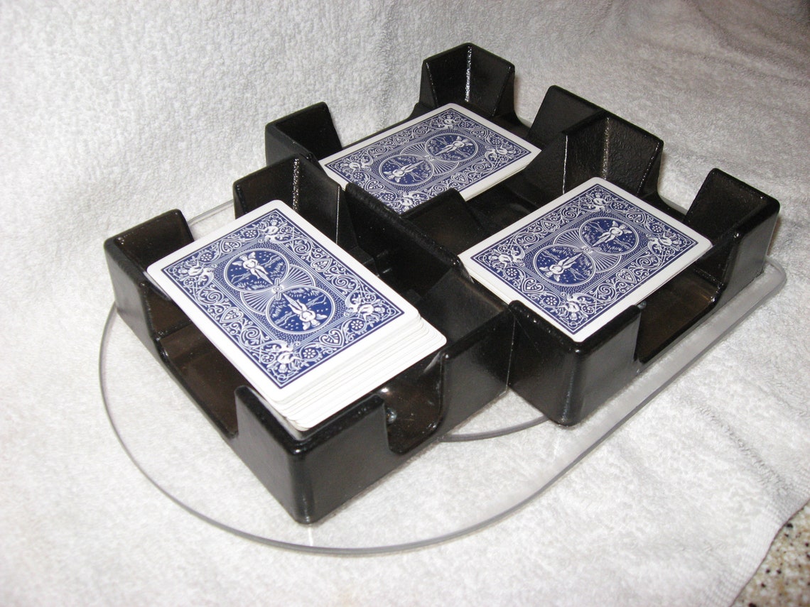 Revolving Playing Card Holder 3Deck Etsy