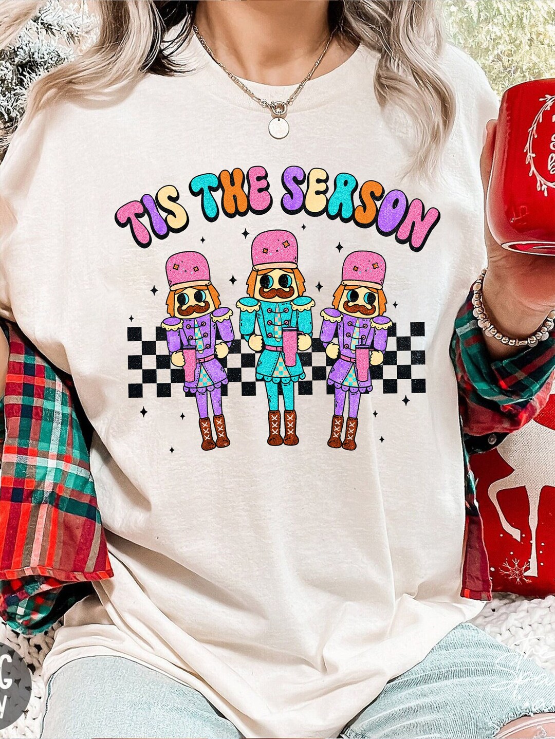 Nutcracker Sequin Shirt Sequin Nutcracker Sweater Sparkly Etsy