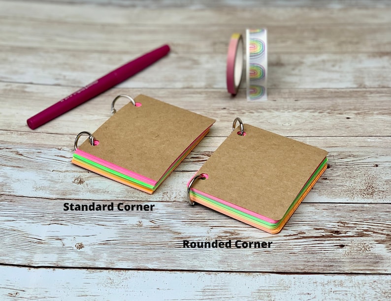 1 Pastel Mini Index Card Notebook 50 Pages Journal Notes Etsy