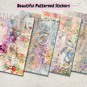 8 - 16 Beautiful Vintage Paper Sticker Set - Scrapbooking - Die Cut - Stationary - Journal  - Ephemera - Planner - Deco - Matte Paper