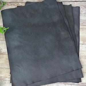 20 Sheets of Black/Dark Grey Dye paper -8.5 x 11 in - Stained - Stationary - Journal - Hand Dyed - Junk Journal - Scrapbook Paper - Tea Dye