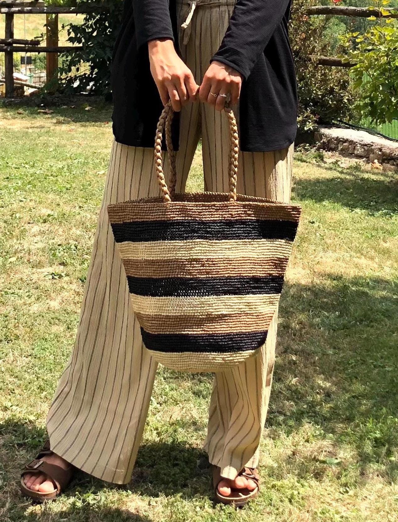 Madagascar raffia bag - Etsy 日本