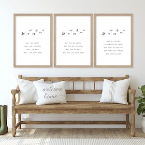 Metta Prayer Print Set: Calming Buddhism Wall Art (Digital Download)